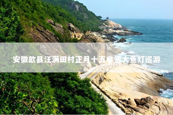 安徽歙县汪满田村正月十五非遗大鱼灯巡游