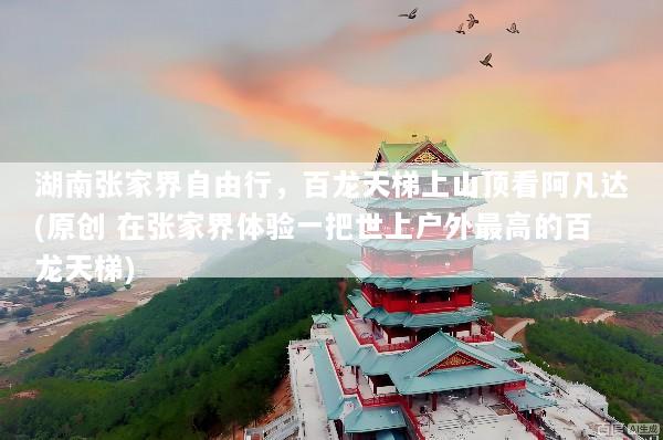 湖南张家界自由行，百龙天梯上山顶看阿凡达(原创 在张家界体验一把世上户外最高的百龙天梯)