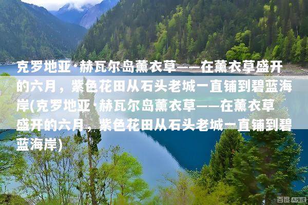 克罗地亚·赫瓦尔岛薰衣草——在薰衣草盛开的六月，紫色花田从石头老城一直铺到碧蓝海岸(克罗地亚·赫瓦尔岛薰衣草——在薰衣草盛开的六月，紫色花田从石头老城一直铺到碧蓝海岸)