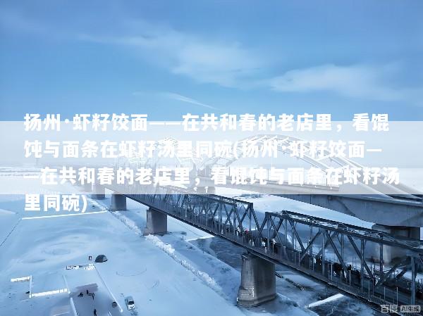 扬州·虾籽饺面——在共和春的老店里，看馄饨与面条在虾籽汤里同碗(扬州·虾籽饺面——在共和春的老店里，看馄饨与面条在虾籽汤里同碗)